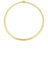 Loren Stewart Herringbone Xl Gold Vermeil Necklace In Vermeil