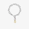 Loren Stewart Sterling Silver Puff Heart Chain Bracelet In Silver