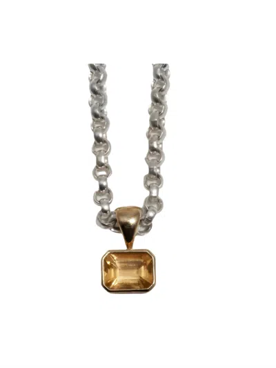 Loren Stewart Women's Citrina Necklace In Silver