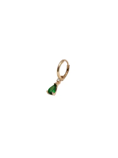 Loren Stewart Women's Gemstone Charm Hoop Earring In Gold