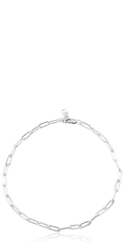 Loren Stewart Xl Long Link Choker In Silver