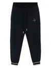 Lorena Antoniazzi Black Star-appliqué Track Trousers