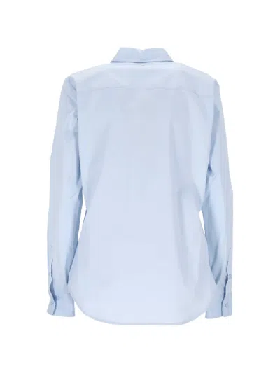 Lorena Antoniazzi Button-down Long-sleeve Shirt In Blue