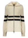 Lorena Antoniazzi Virgin Wool Blend Cardigan In Neutrals