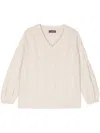 Lorena Antoniazzi Cable-knit Sweater