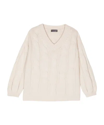 LORENA ANTONIAZZI CABLE-KNIT SWEATER