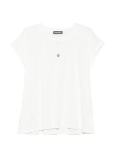 Lorena Antoniazzi Capricorn Star-embellished T-shirt In White