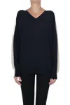 Lorena Antoniazzi Cashmere Color Block Pullover In Multi