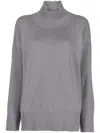 Lorena Antoniazzi Cashmere Turtleneck Knitwear Jumper In Gray
