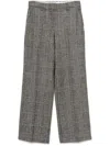 Lorena Antoniazzi Checkered Trousers In Grey