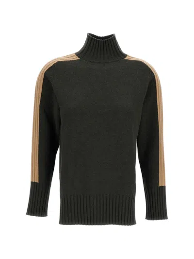 Lorena Antoniazzi Colour-block High-neck Sweater In Multi