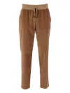 Lorena Antoniazzi Corduroy Track Pants In Brown