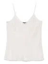 Lorena Antoniazzi Crepe Tank Top In White