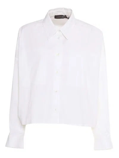 LORENA ANTONIAZZI CROPPED BUTTON-DOWN SHIRT
