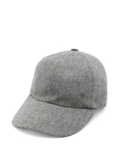Lorena Antoniazzi Crystal-embellished Baseball Cap In Gray