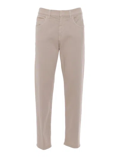 Lorena Antoniazzi Denim Pants In Beige