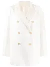 Lorena Antoniazzi Double-breasted Fastening Coat In White
