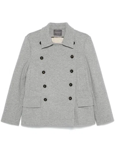 Lorena Antoniazzi Double-breasted Jacket In Grey