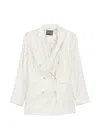 Lorena Antoniazzi Double-breasted Blazer In White