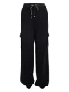 Lorena Antoniazzi Drawstring Cargo Trousers In Black