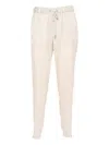 Lorena Antoniazzi Relaxed-fit Pants With Soft Sheen In Gold