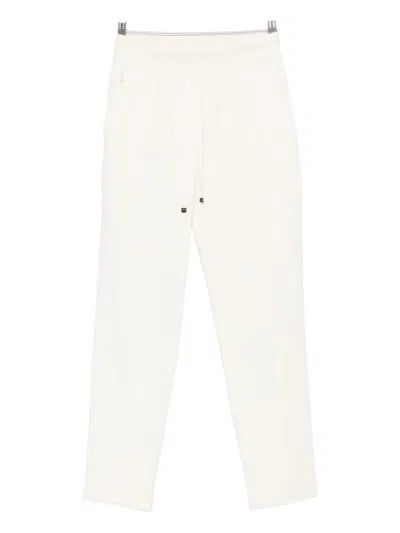 Lorena Antoniazzi Drawstring Trousers In White