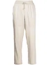 Lorena Antoniazzi Drawstring-waist Track Pants In Neutrals