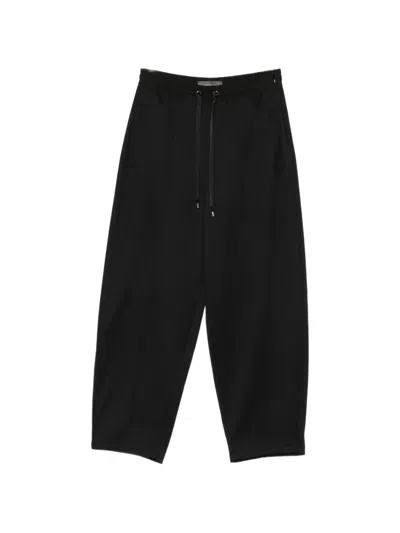 Lorena Antoniazzi Drawstring-waist Track Pants In Black