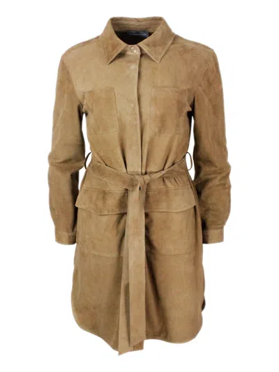 Lorena Antoniazzi Dress In Light Camel