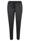 LORENA ANTONIAZZI ELASTIC DRAWSTRING WAIST FITTED TRACK PANTS