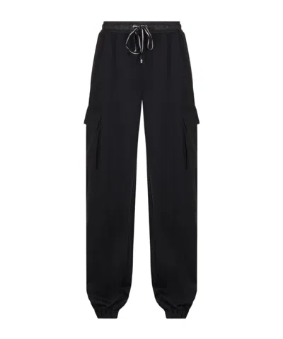 Lorena Antoniazzi Elastic Waist Casual Pants In Black