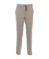 Lorena Antoniazzi Elastic Waist Casual Pants In Nude