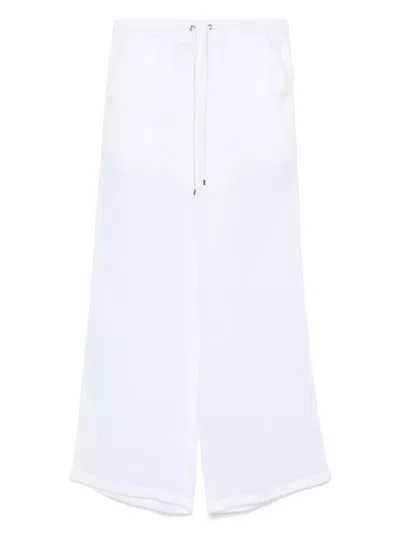 Lorena Antoniazzi Elasticated-waistband Trousers In White