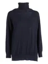 Lorena Antoniazzi Embellished Turtleneck Knit In Blue