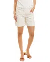Lorena Antoniazzi Embroidered Linen-blend Short In Beige