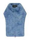 Lorena Antoniazzi Faux-fur Collar In Blue