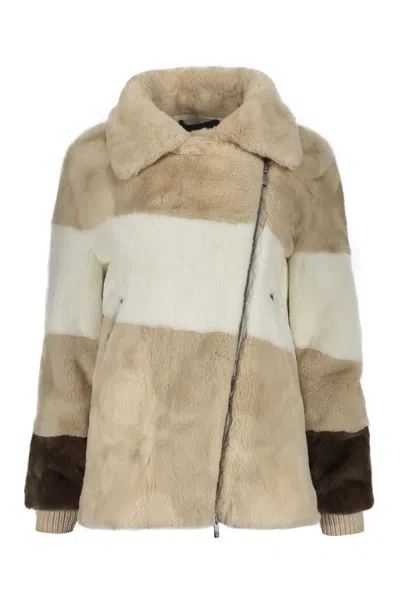 LORENA ANTONIAZZI FAUX FUR JACKET