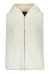 Lorena Antoniazzi Faux Fur Waistcoat In White