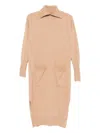 Lorena Antoniazzi Fine-knit Dress In Neutral
