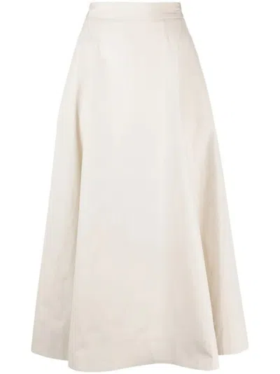 LORENA ANTONIAZZI FLOWING MIDI SKIRT WITH FITTED WAIST