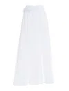 Lorena Antoniazzi Flowing White Maxi Skirt In White