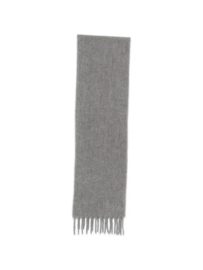 Lorena Antoniazzi Fringed-edge Scarf In Gray