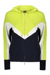 Lorena Antoniazzi Full Zip Knitted Full Zip Hoodie In Multicolor