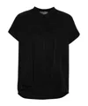 Lorena Antoniazzi Gathered Poplin Blouse In Black