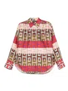 Lorena Antoniazzi Hemd Mit Geometrischem Print In Rosa