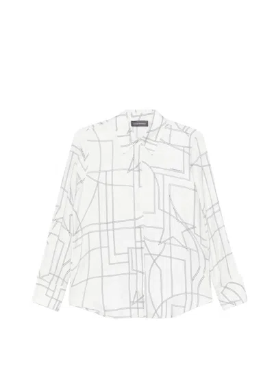 Lorena Antoniazzi Geometric-print Shirt In White