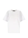 Lorena Antoniazzi Graphic Insert T-shirt In White