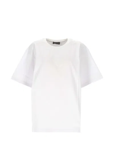 Lorena Antoniazzi Graphic Insert T-shirt In White