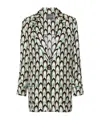 Lorena Antoniazzi Graphic-print Silk Blazer In Multicolor