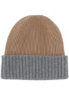 Lorena Antoniazzi Ribbed Hat In Brown